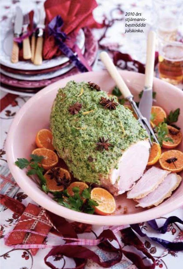 recept, stjärnanis, salvia, julskinka, clementin