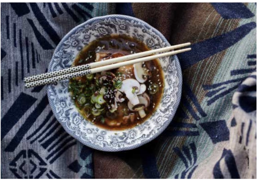 asiatiskt, recept, buljong, gomadressing, soppa