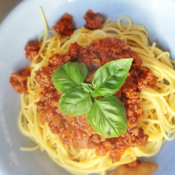 slowcooking, köttfärssås, spagetti, pasta, bolognaise